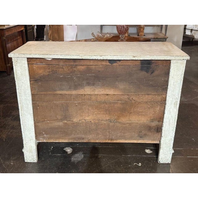 19th Century French Painted Oak Buffet For Sale - Image 5 of 5