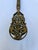 Metal Venetian Brass Filigree Jeweled Mirror and Brush Set For Sale - Image 7 of 17