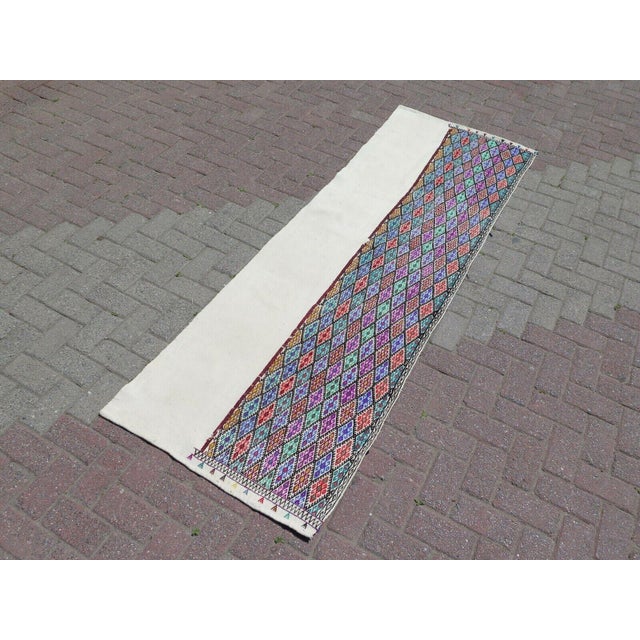 Modern Hemp Kilim Runner, 31"x97" For Sale - Image 11 of 11