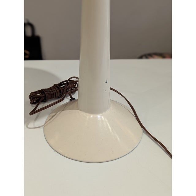 Metal 1960s Space Age Pierced Metal Table Lamp For Sale - Image 7 of 9