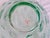 Green Glass Embossed Server & Salad Bowls - Set of 5 For Sale In New York - Image 6 of 9