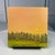 A Day Ends 6" X 6" Acrylic Painting Forest Sunset Landscape Original Wall Art For Sale - Image 4 of 7