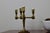 Swedish Four-Arm Brass Candleholder from Gusum For Sale - Image 5 of 9