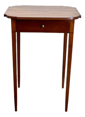 Fine Antique Federal Period Cherry One Drawer Hepplewhite Stand C. 1820