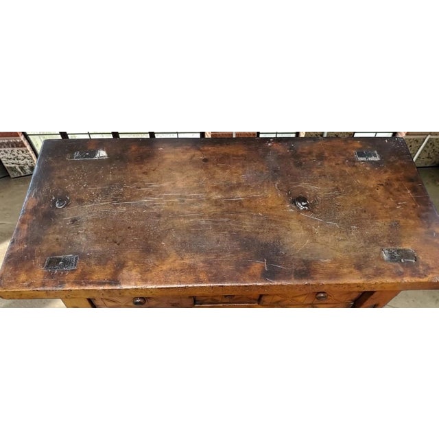 Antique 18c British Colonial Rustic Side Table For Sale - Image 4 of 6