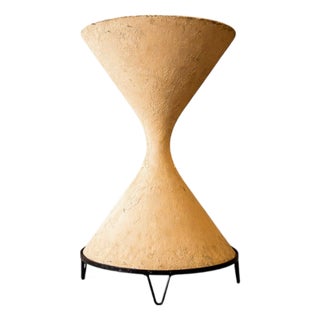 Hour-Glass shaped Planter in Fiber Cement with Iron Base, Willy Guhl, 1960s - Lot 857 For Sale