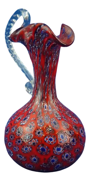 Vintage Art Deco Glass Vase by Ercole Barovier & Toso, 1950s