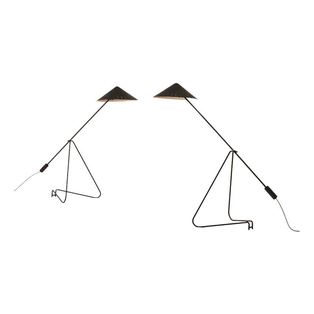 Vintage Swedish Floor Lamps, 1950s, Set of 2 For Sale