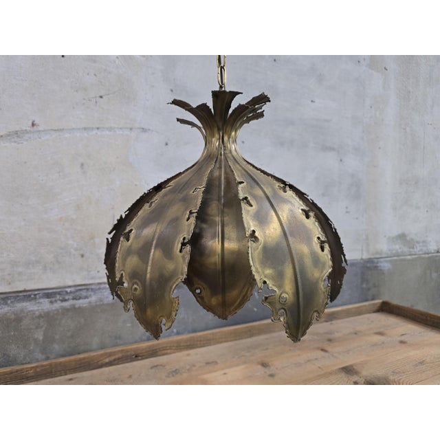 Danish Brutalist Onion Pendant by Sørensen for Holm Sørensen & Co, 1960s For Sale - Image 6 of 15