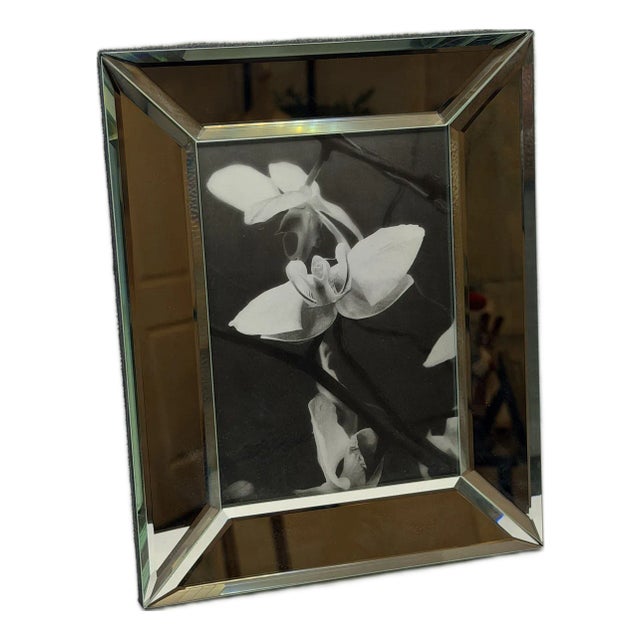 Restoration Hardware Beveled Glass Mirrored Picture Frame, 7.5” × 9.5” For Sale
