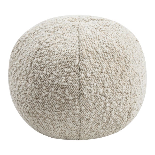 Boba Beige Bouclé 9" Pillow For Sale
