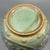 Ceramic Antique Chinese Official‑Style Celadon Lidded Jar With Relief Floral Motifs For Sale - Image 7 of 7