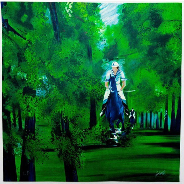 Victor Spahn, Promenade en forêt, Lithograph For Sale - Image 5 of 5