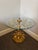 Metal Vintage Hollywood Regency Gilt Metal Flower Leaf and Glass Side Table For Sale - Image 7 of 12