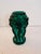 Beautiful Art Deco malachite glass vase produced in Czechoslovakia during the 1920s–1930s. This elegant decorative piece...