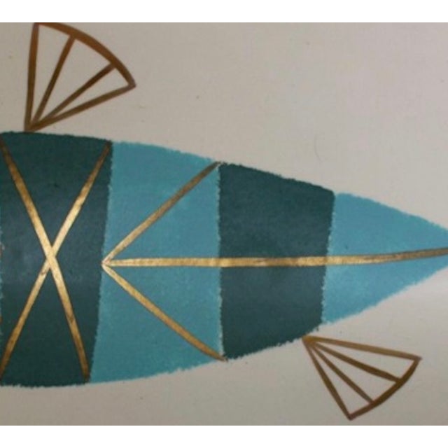 Rare large-scale Metlox Poppytrail Tropicana 'Fish'' Platter in production from 1957-1963 t Design-credited artwork by...