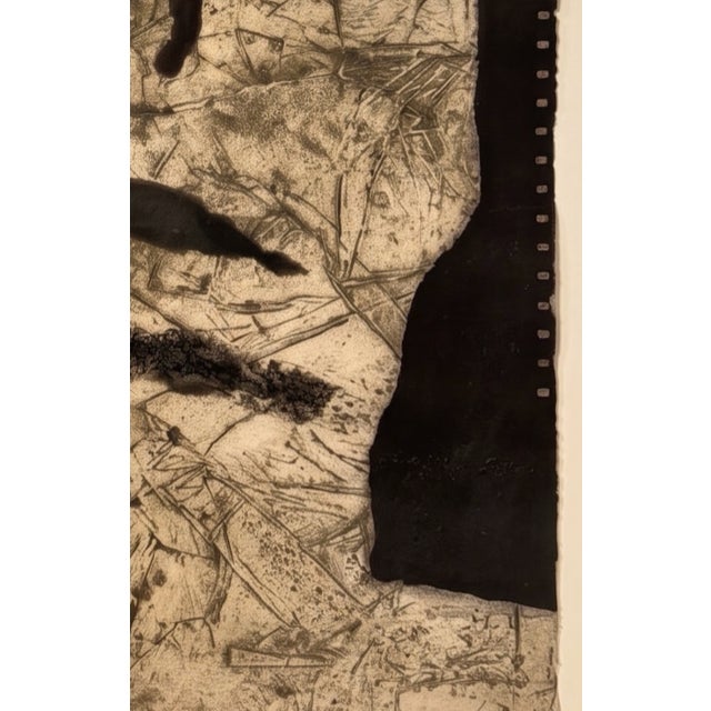 1970s Antoni Clavé (Spanish, 1913–2005) Float-Mounted Textured Abstract Etching 60/75 For Sale In Austin - Image 6 of 14