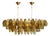 Amber and Fumè Poliedri Murano Glass Chandelier in Venini Style by Simoeng for Simoeng For Sale