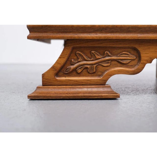Brown Oak Night Stands, Holland, 1940s, Set of 2 For Sale - Image 8 of 12