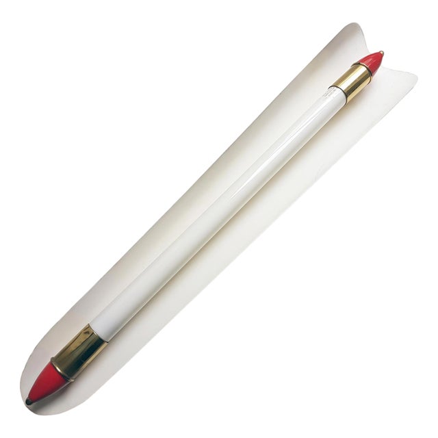 Mid-Century Wall Light from an Movie Theater by Kaiser Leuchten, Fluorescent Lighting, Metal, Germany, 1950s For Sale
