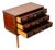 20thC Mid Century Modern Jewelry Chest Three Drawer Walnut Drawer Ricardo Lynn & Co For Sale