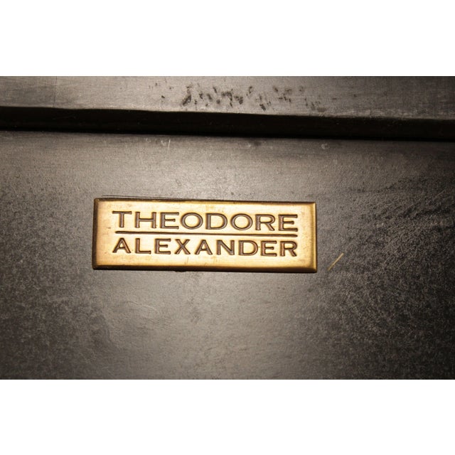 Early 21st Century Theodore Alexander Regency Style Eglomise Decorated Full-Length Mirror For Sale - Image 9 of 13