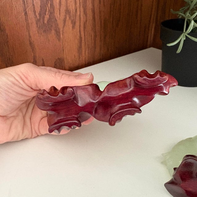 Jade Pair of Jade Horse Sculptures For Sale - Image 8 of 10