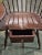 Late 20th Century d.r. Dimes Red Sack Back Windsor Writing Arm Chair Bench Made New Hampshire For Sale - Image 9 of 10