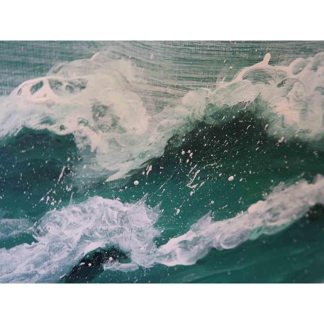 This expressive contemporary seascape by Anna Maria Caboni captures the dynamic beauty and energy of the ocean. Executed...