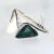 Mid-Century Modern Ed Wiener Sterling Silver & Malachite Midcentury Modernist Brooch / Pendant For Sale - Image 3 of 10