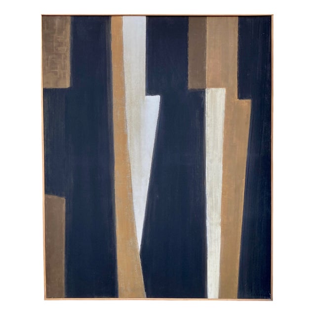 Nicolas Carréga, Large Composition, 1979, Oil on Canvas For Sale