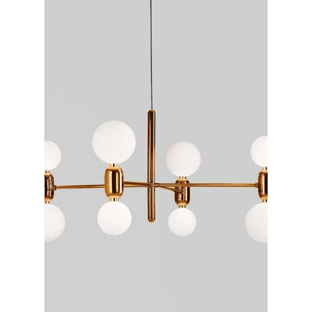 Contemporary Golden Suspension Lamp by Jaime Hayon for Parachilna For Sale - Image 3 of 12