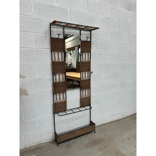 Rattan and Metal Lockers, Set of 2 For Sale - Image 4 of 17