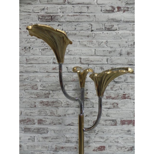 Vintage Italian Calla Lily Floor Lamp For Sale - Image 9 of 18