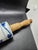 Meissen Porcelain Antique Meissen Germany Blue Onion Vine Rolling Pin 15" Porcelain Wood Handle For Sale - Image 4 of 5