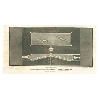 Nicolo Fiorillo, Ancient Roman Scene, Etching, 18th Century For Sale