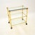 Vintage French Brass Drinks Trolley, 1970s For Sale - Image 9 of 9