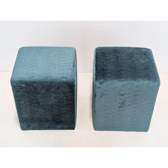 Velvet Ottomans from Sable Interiors, Set of 2 For Sale - Image 12 of 13