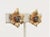 Vintage 1960s Signed Jomaz Faux-Sapphire Flower Clip Earrings - 2 Pieces For Sale In Philadelphia - Image 6 of 7