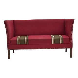 Vintage Danish Two-Seater Sofa in Wool and Ash, 1970s For Sale