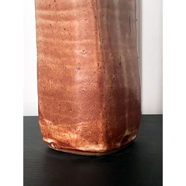 American Tall Studio Pottery Ceramic Glazed Vase Warren Mackinzie For Sale - Image 3 of 14