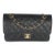 Black Quilted Caviar Small Classic Double Flap Bag For Sale