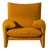 Mid-Century Modern Maralunga Armchair in Fabric, Italy For Sale