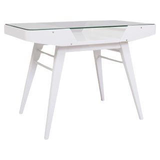 Mid-Century Czech White Table by František Jirák for Tatra, 1950s For Sale