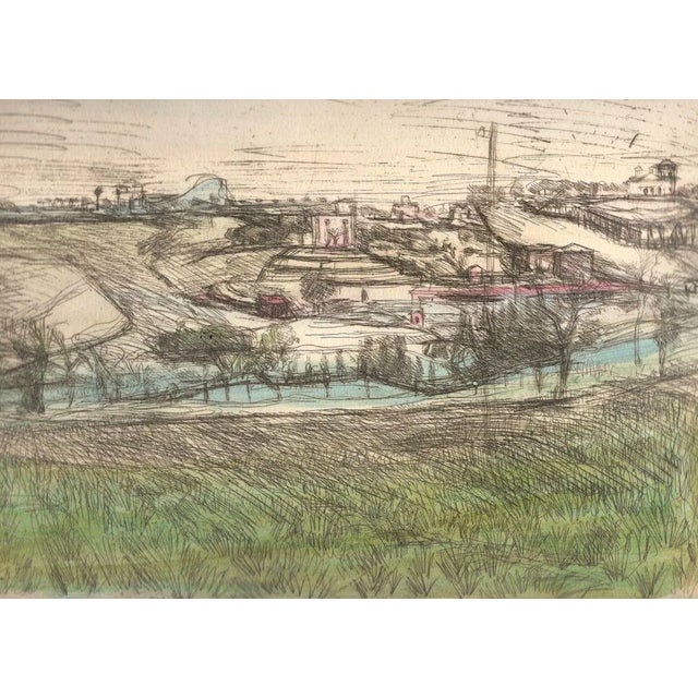 Roma La Camilluccia - Original Etching by Luigi Bartolini - 1943 1943 For Sale