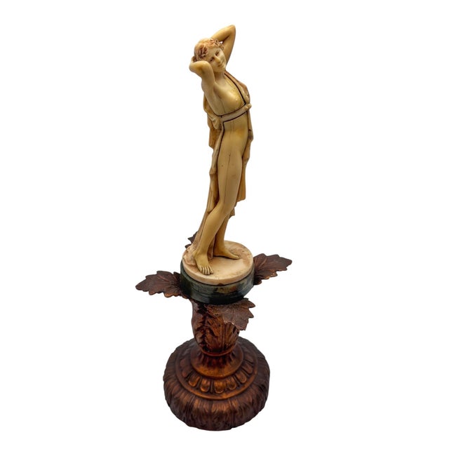 Art Deco Art Deco Figural Ivorine Sculpture After Ferdinand Preiss, Circa 1925 For Sale - Image 3 of 10