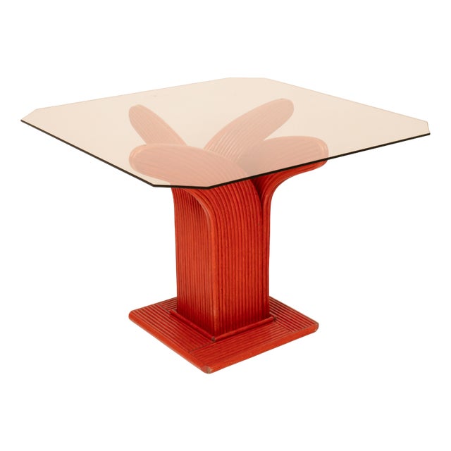 Italian Cane Table from Vivai Del Sud, 1980s For Sale