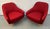 Mid-Century Modern Pair of Mid-Century Style Burgundy Lounge Chairs For Sale - Image 3 of 12