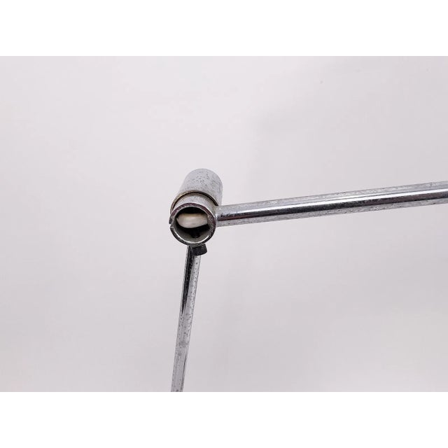 Rosemarie & Rico Baltensweiler 1960s Rosemarie & Rico Baltensweiler Pertankus Articulating Table Lamp For Sale - Image 4 of 9