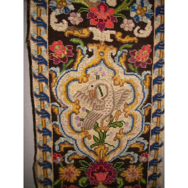 Early 19th Century Pair of French Needle Point Tapestry Borders With Birds For Sale - Image 4 of 10